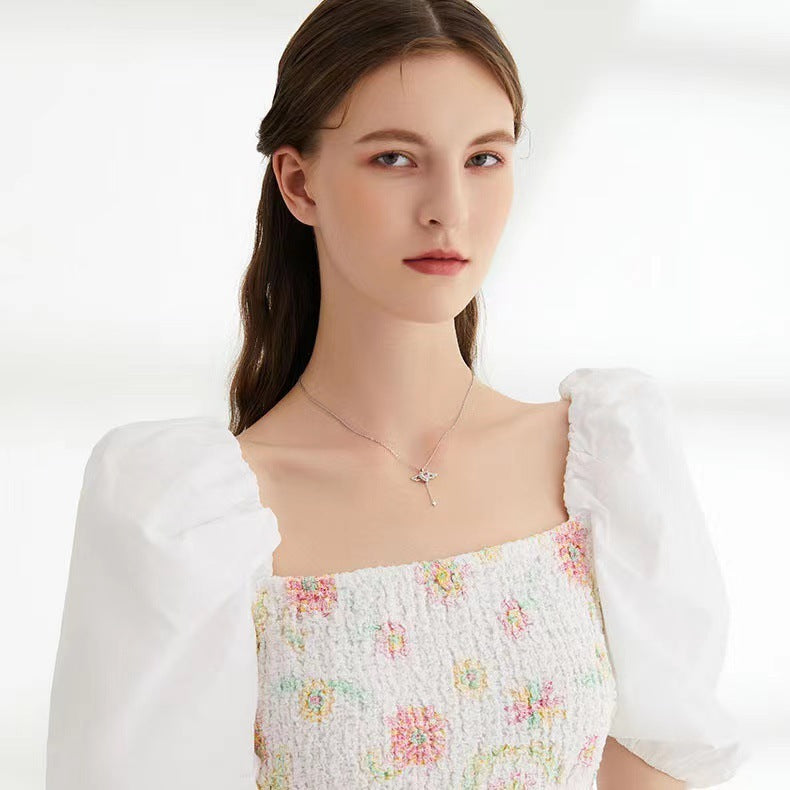 Collana ali di angelo con cuore